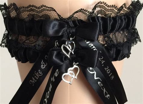 black garter lace|black lace garter set.